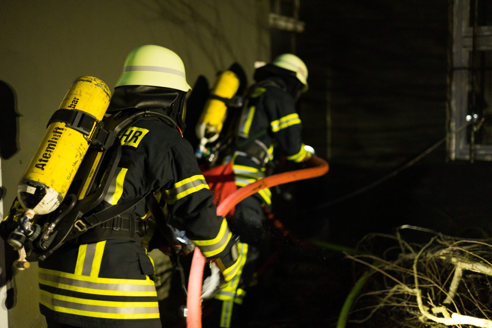 Löschtrupp im Einsatz