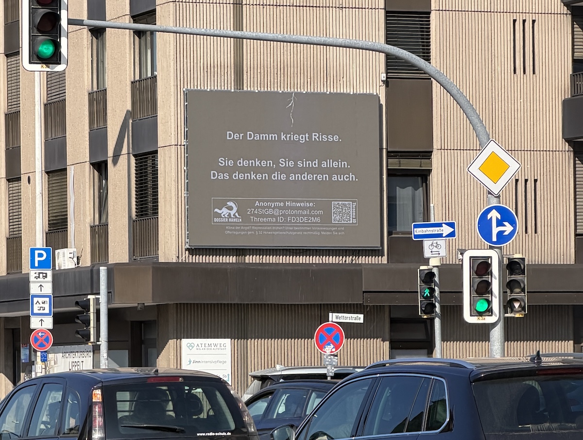 Whistleblower-Kampagne DOSSIER HAMELN - der Damm kriegt Risse