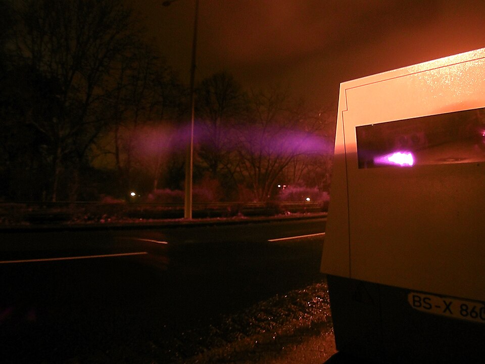Laserstrahl des LiDAR Moduls