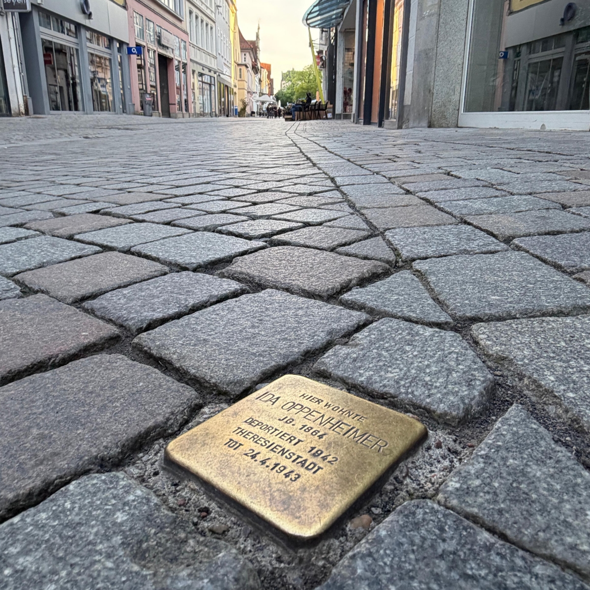 Bäckerstraße - Blick in Richtung Wendestraße, Standort des neuen AfD-Büros